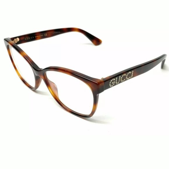 Gucci Women's Havana Authentic Eyeglasses - Picture 1 of 4